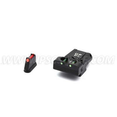 Juego Miras Ajustable LPA TTF86CZ para CZ 75/85 con Fibra Óptica