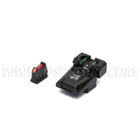 LPA TTF86CZ Adjustable Sight Set for CZ 75/85 with Fiber Optic