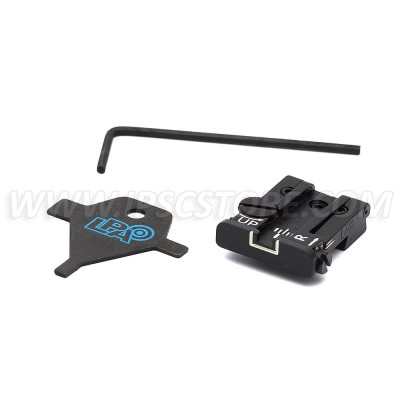 LPA TPU92BE18 Adjustable Sight Set for Beretta 92, 96, 98, M9, Stock, Brigadier , 90Two