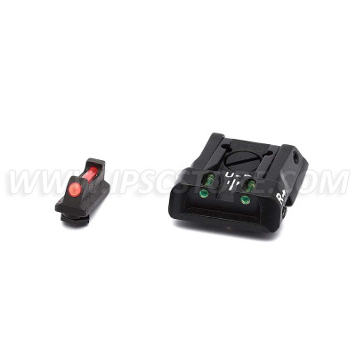 LPA SPF13WA Adjustable Sight Set for Walther PPQ Q5 Match with Fiber Optic