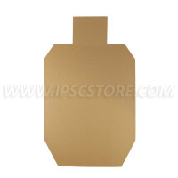 Cardboard IDPA Target TAN/WHITE 100 pcs./ Pack