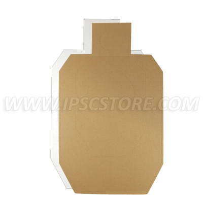 Tarjetas de IDPA Canela/Blanco 100 pzs./ Pack