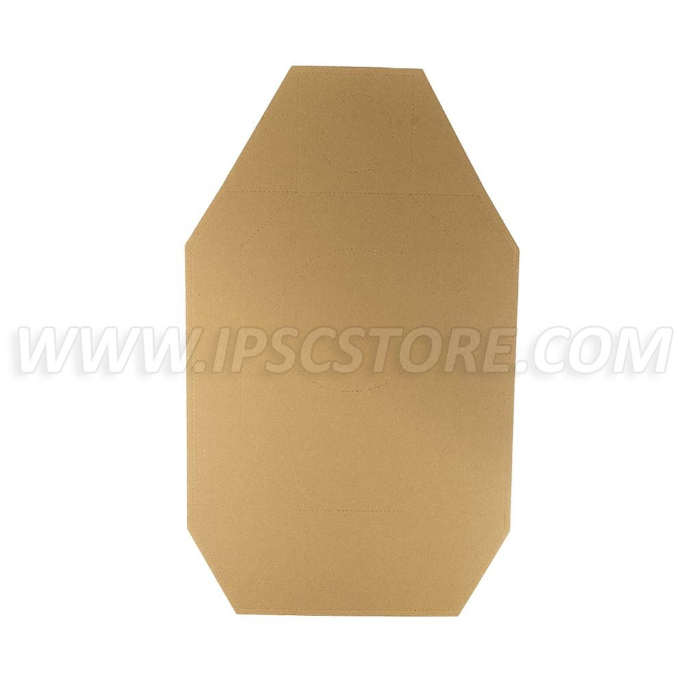 Cardboard Alternative IDPA Target TAN/WHITE 100 pcs./ Pack