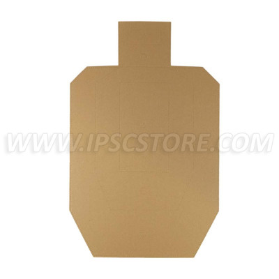 Cardboard Metric Target TAN/WHITE 100 pcs./ Pack