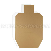 Tarjetas de IPSC Canela/Blanco 100 pzs./ Pack