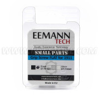 Eemann Tech Grip Screw FLAT for 1911, Long