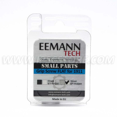 Eemann Tech Grip Screw FLAT for 1911, Long