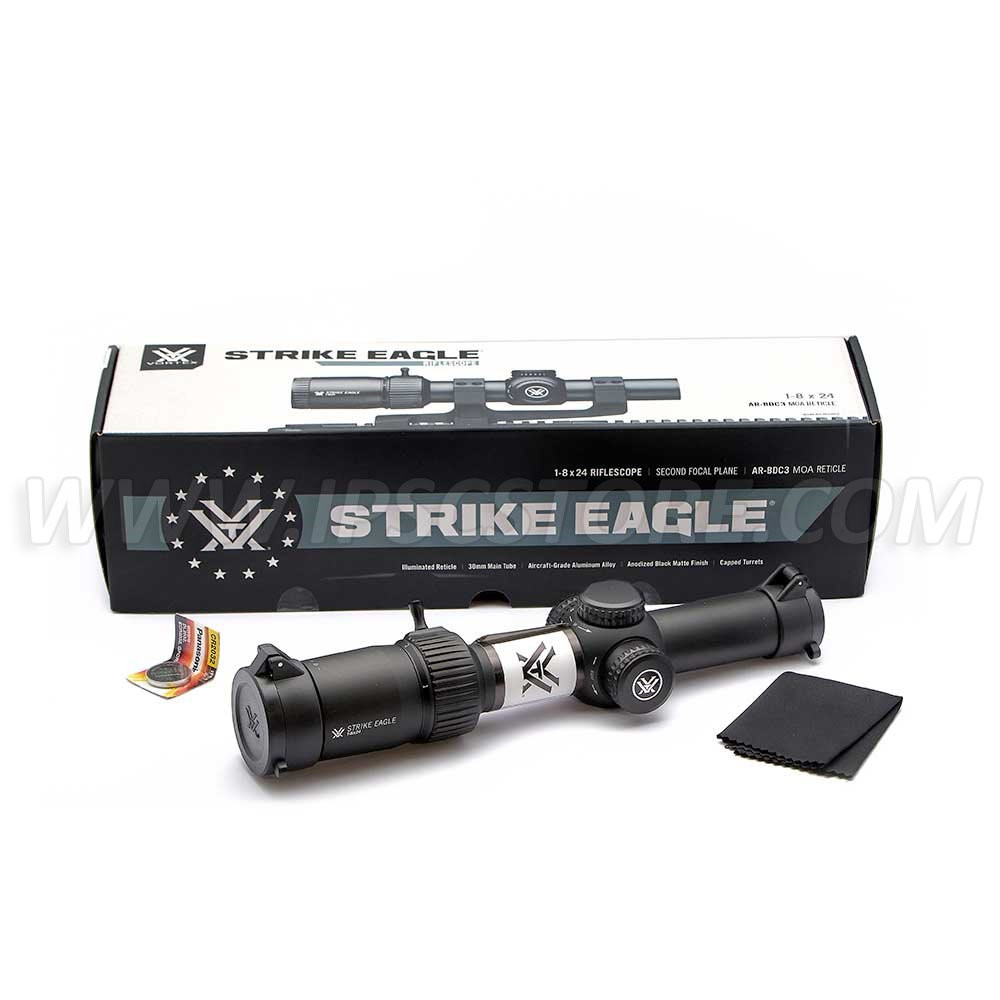 VORTEX SE-1824-2 Strike Eagle 1-8x24 Riflescope AR-BDC3 MOA