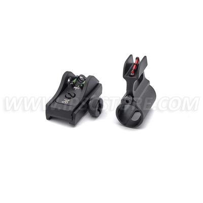 LPA SHT03W Adjustable Sight Set for BAR11W+D5+SG6+M1F+Blister ( Fiber optic )