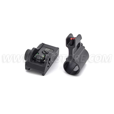 LPA SHT03W Adjustable Sight Set for BAR11W+D5+SG6+M1F+Blister ( Fiber optic )