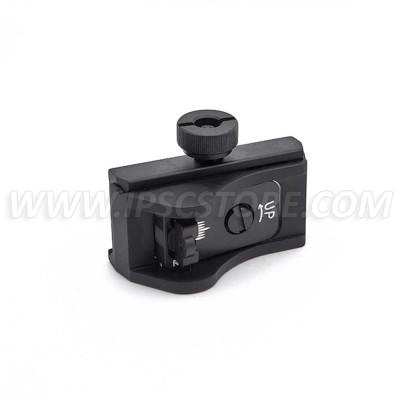 LPA BAR11WD7 Shotgun Picatinny Adjustable Rear Sight with 2mm Hole Ghost Ring