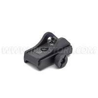 LPA BAR11WD4 Shotgun Picatinny Adjustable Rear Sight with 5mm Hole Ghost Ring