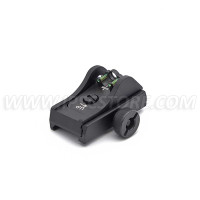 LPA BAR11WD5 Shotgun Picatinny Adjustable Rear Sight with Fiber Optic