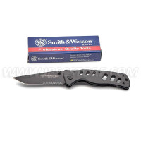 SMITH & WESSON CK10HBS Knife Black Ops Recurve Spring Assist Folder