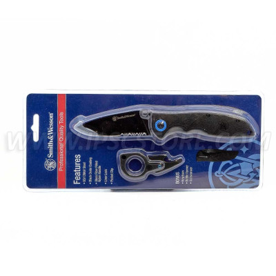 Combo de Cuchillo Plegable, Multiherramienta y Llavero SMITH & WESSON 1100061