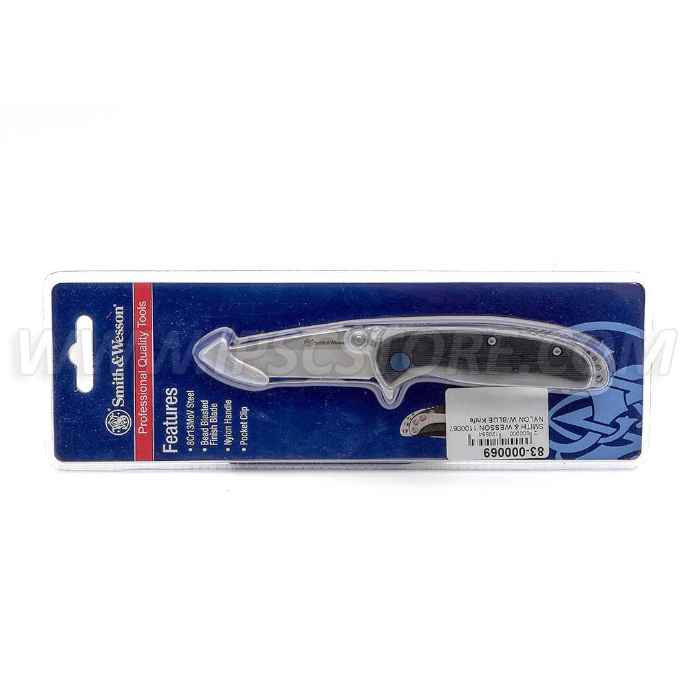 SMITH & WESSON 1100067 NYLON W/BLUE Knife