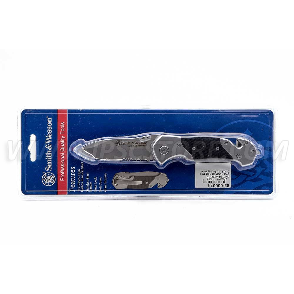 SMITH & WESSON SWFRSCP 1st Response Drop Point Folding Knife