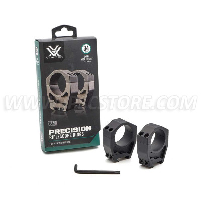 Vortex PMR-34-145 Precision Matched 34mm Ring Set, high 1.45 in.