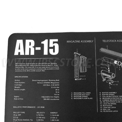 Tekmat AR-15 Alfombrilla de Limpieza de Armas