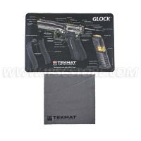 Alfombrilla de Limpieza para Pistolas Glock Cut Away Tekmat