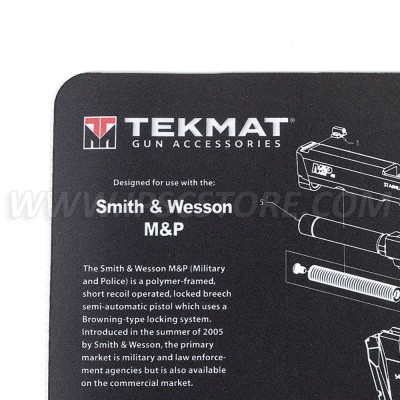 Alfombrilla de Limpieza para Pistolas Smith & Wesson M&P Tekmat