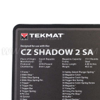 Tekmat CZ Shadow 2 SA Alfombrilla para Limpieza de Pistolas
