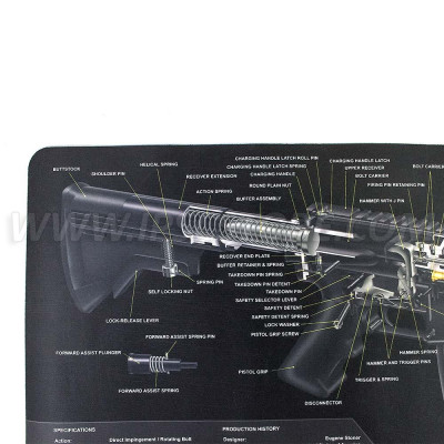 Tekmat AR 15 Cut Away Gun Cleaning Mat