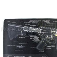 Alfombrilla de Limpieza Tekmat AR 15 Cut Away Gun 