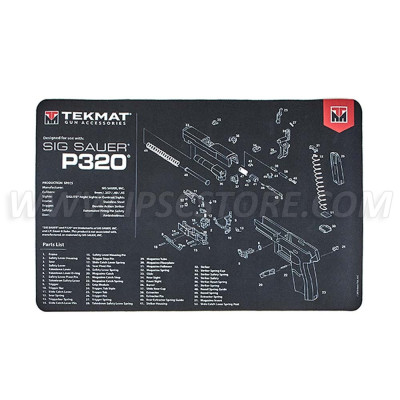 Alfombrilla de Limpieza para Pistolas Sig Sauer P320 Tekmat