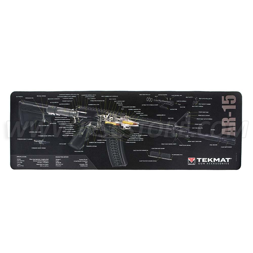 Alfombrilla de Limpieza Tekmat AR 15 Cut Away Gun 