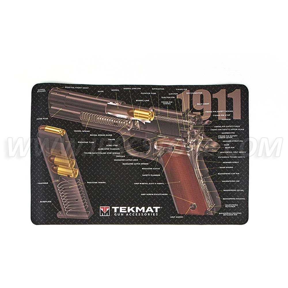 Tekmat 1911 3D Cut Away Gun Cleaning Mat