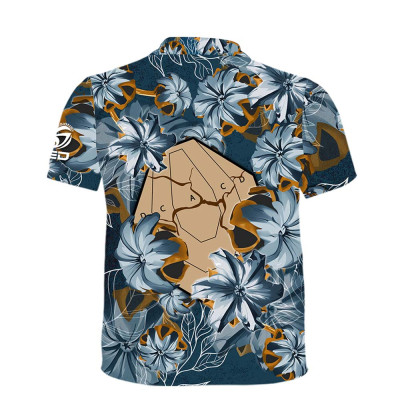 DED Blue Bullet Floral IPSC Target T-Shirt