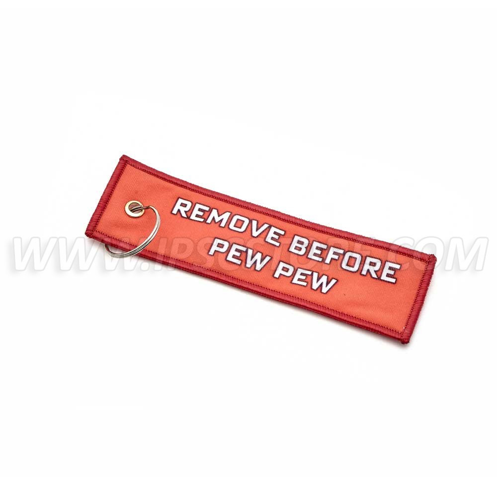 Llavero DED "Remove Before PEW PEW"