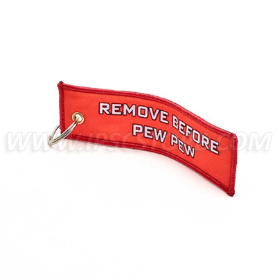 Llavero DED "Remove Before PEW PEW"