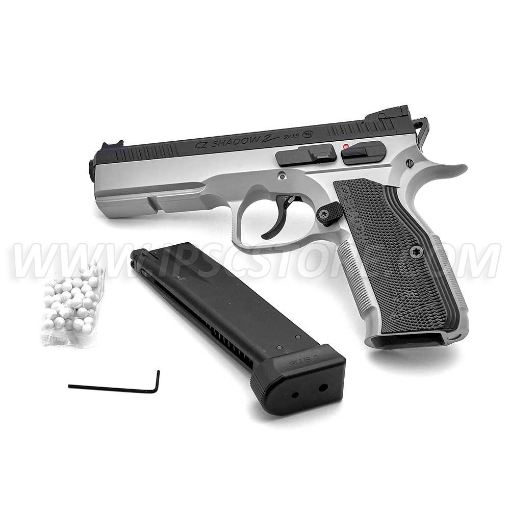 KJ Works CZ Shadow 2 GBB Airsoft Pistol - Urban Grey Frame (Asg Licensed)