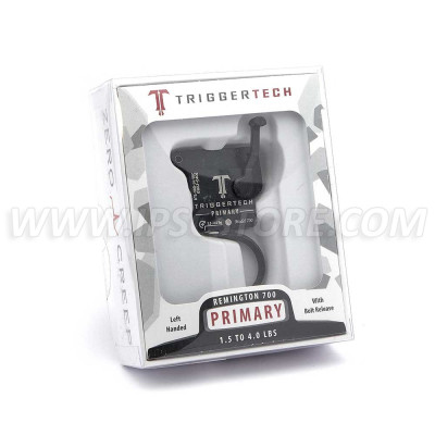 Disparador TriggerTech Rem700 Primary Negro Curvado, Izq.