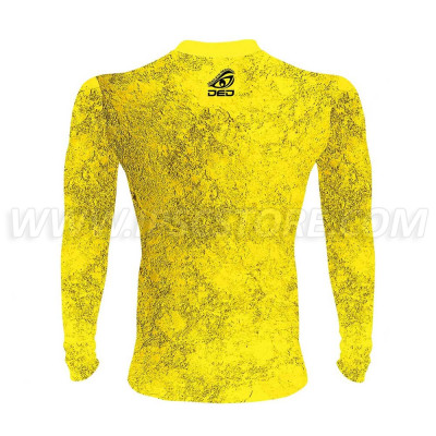 DED Competition Long Sleeve Compression T-Shirt - Yellow