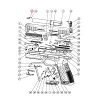 ARSENAL Firearms Strike One  Front Sight with White Dot