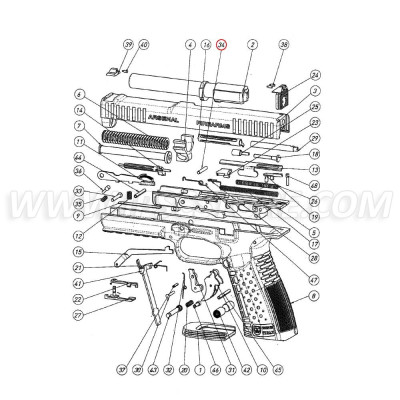 (Draft)ARSENAL Firearms Trigger Safety Pin Stop