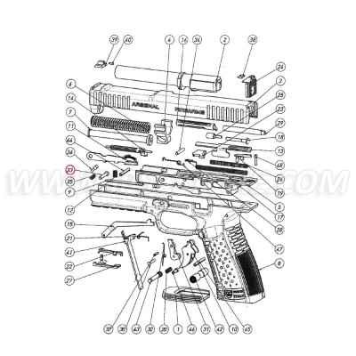 ARSENAL Firearms Trigger Safety Pin