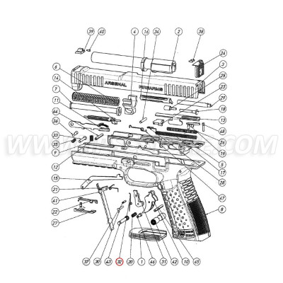 ARSENAL Firearms Trigger Safety Spring