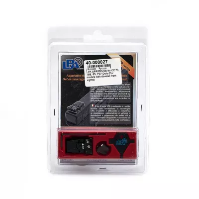 LPA SPR86CZ30 para CZ 75, 75B, 85, P07 Duty (Para Modelos com Ponto de Mira Dovetail)