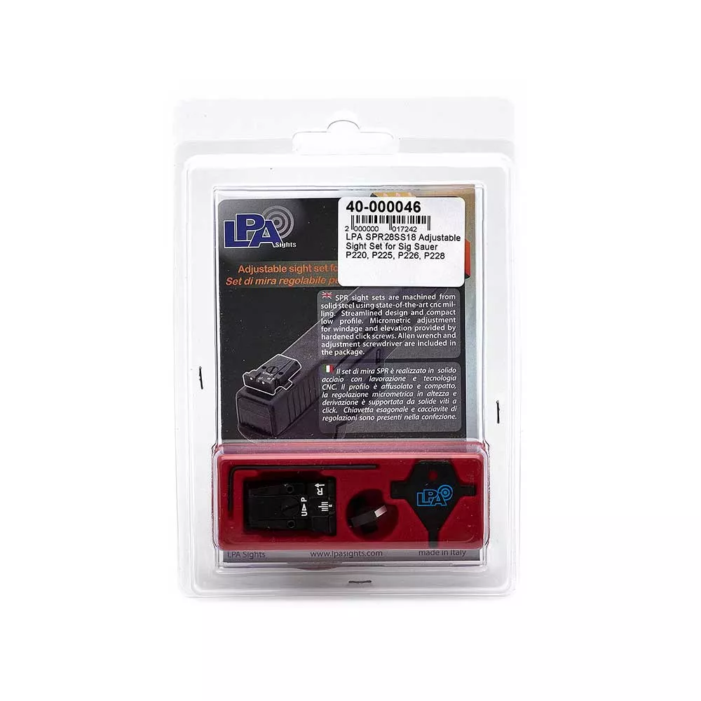 Punto de Mira y Alza LPA SPR28SS18 para Sig Sauer P220, P225, P226, P228