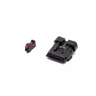 Conjunto de Miras Ajustaveis com Fibra Óptica para GLOCK LPA SPS16GL6F