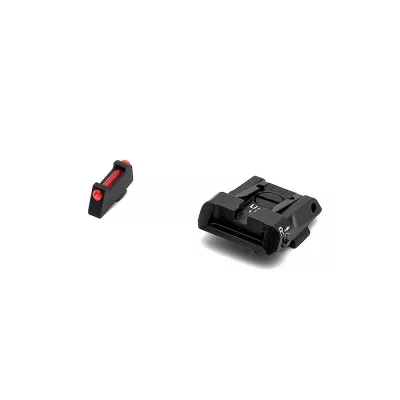 LPA SPS16GL6F Adjustable Sight Set for GLOCK with Fiber Optic Front