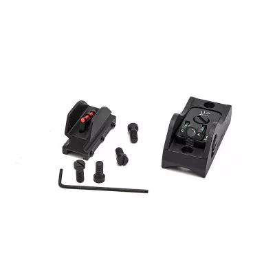 LPA SHB03R Adjustable Sight Set for BAR11R+D5 + SG7+M1F + Blister ( Fiber optic )