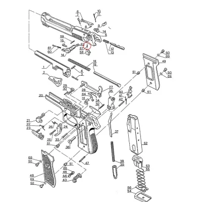 Eemann Tech ressort de percuteur pour Beretta 92/96/98