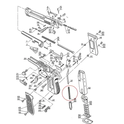 Muelle de Martillo Eemann Tech para Beretta 92/96/98