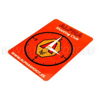 ALPHA Shooting Club Car Parking Disc