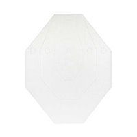 Cardboard IPSC Painted Target WHITE Side Perforated - 100 pcs./Pack